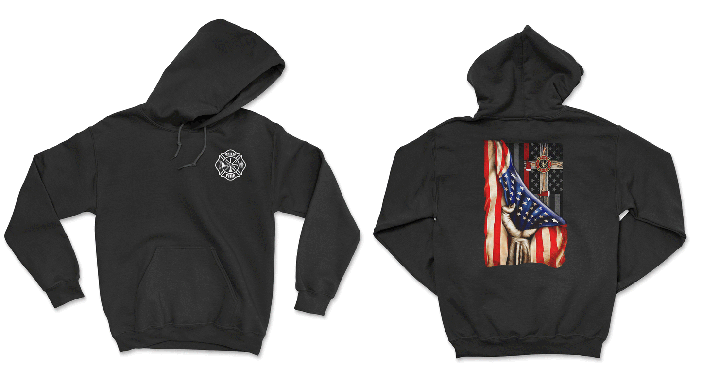 Salem Fire Department - Flag W/ Cross