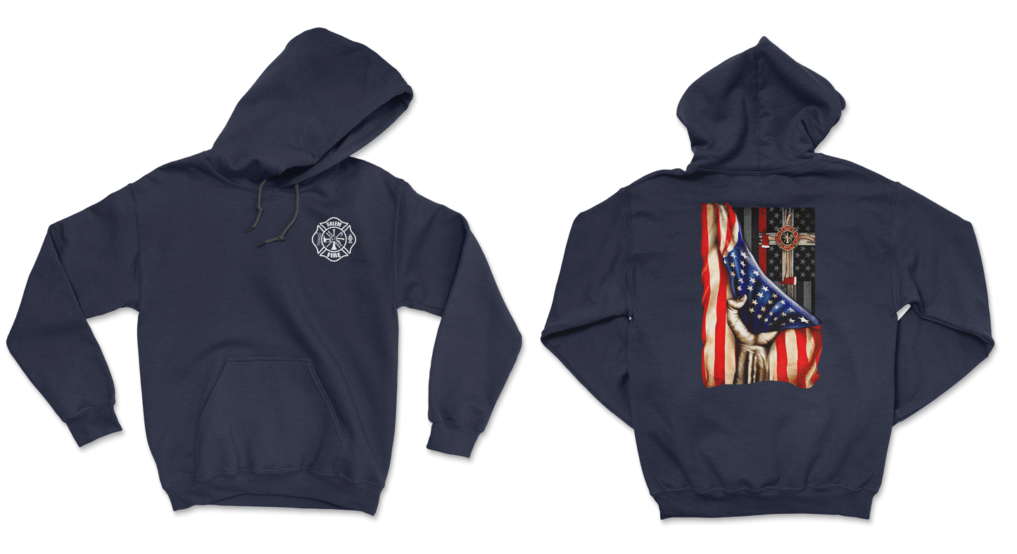Salem Fire Department - Flag W/ Cross