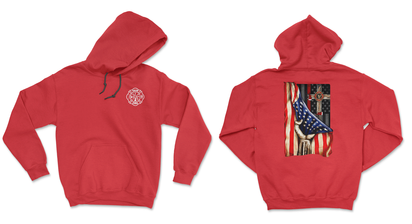 Salem Fire Department - Flag W/ Cross