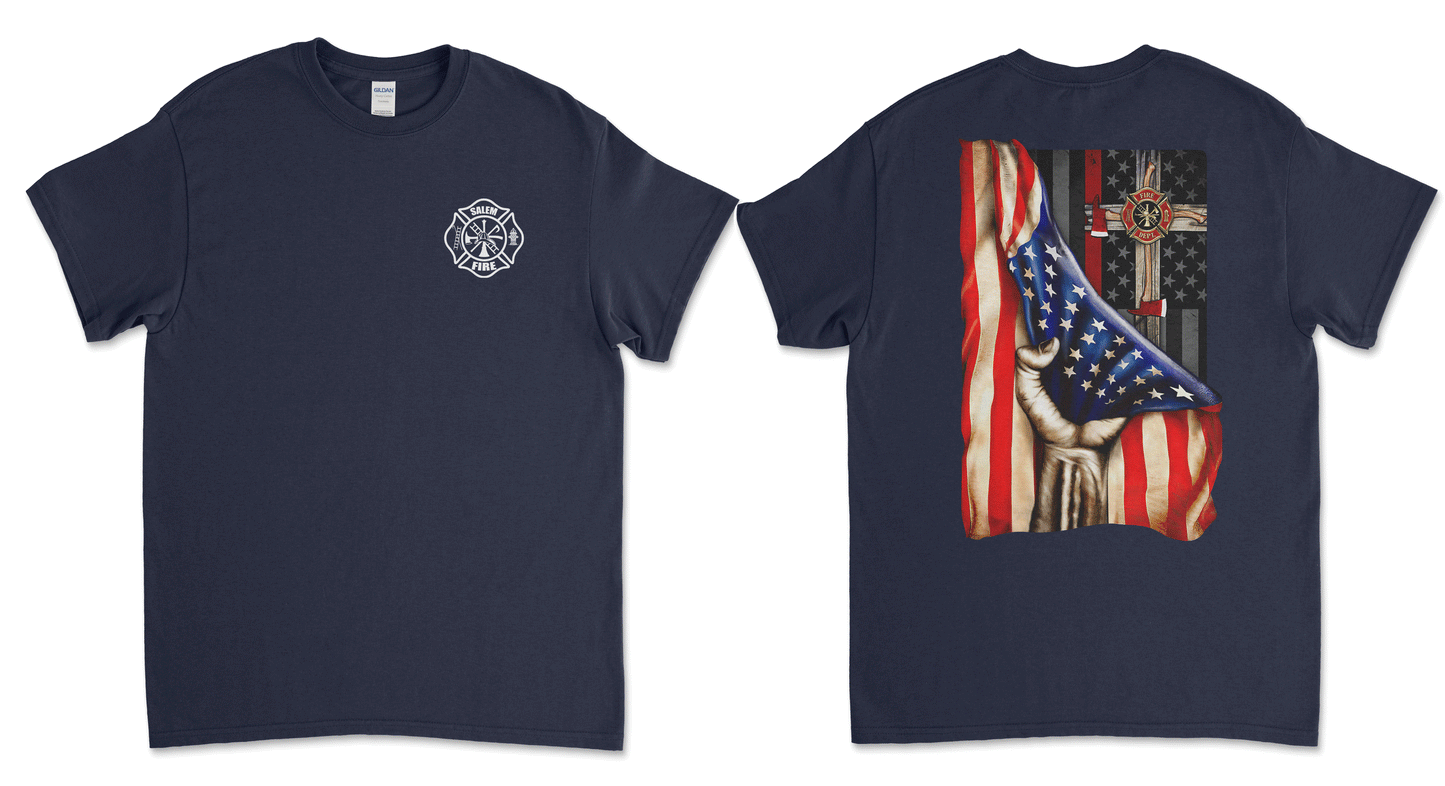 Salem Fire Department - Flag W/ Cross