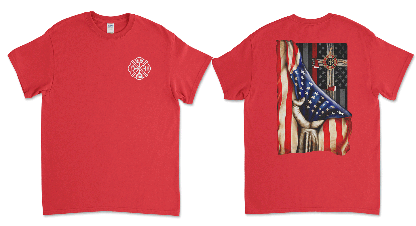 Salem Fire Department - Flag W/ Cross