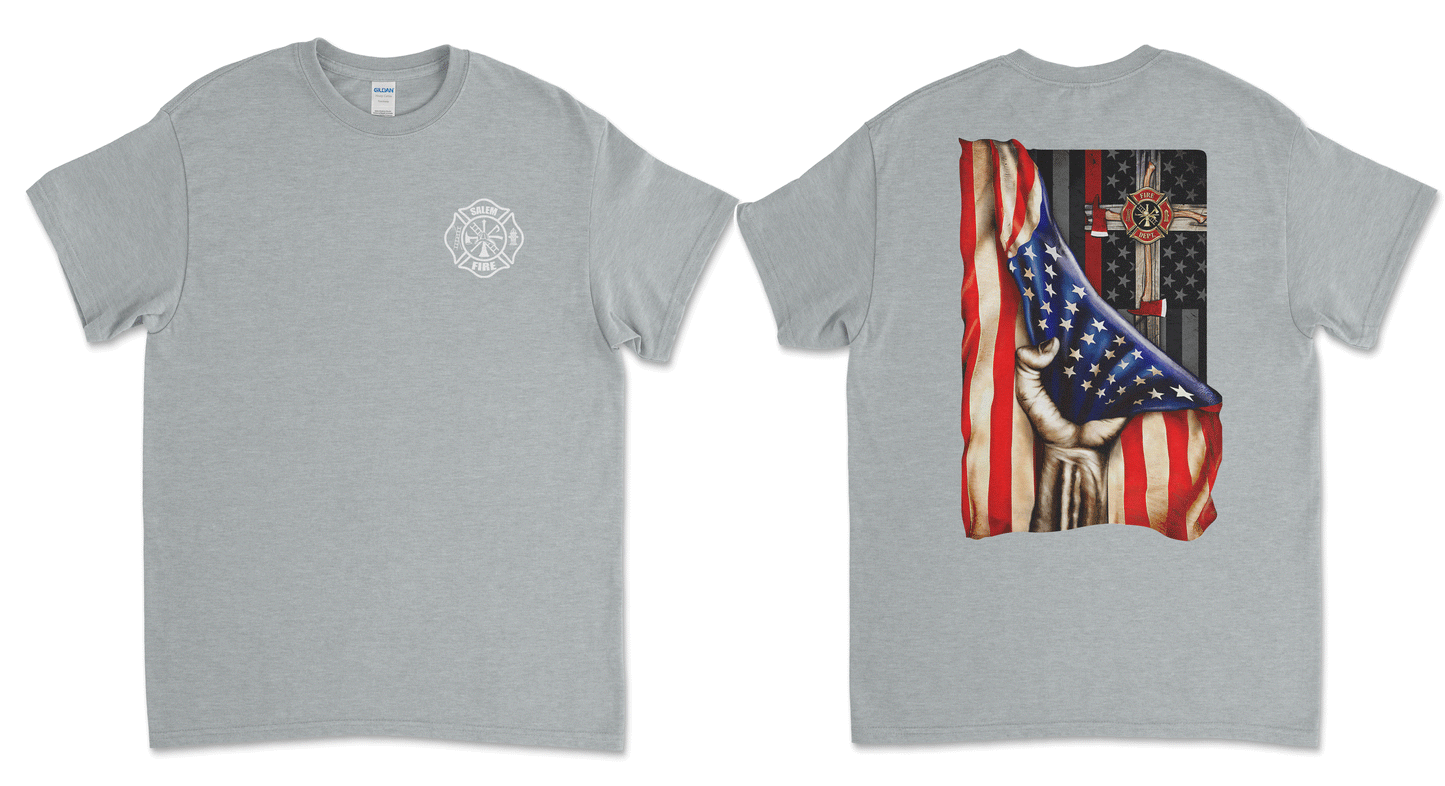 Salem Fire Department - Flag W/ Cross