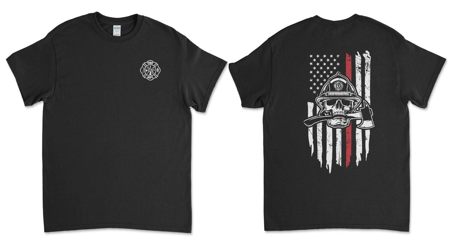 Salem Fire Department - Flag W/ Skull