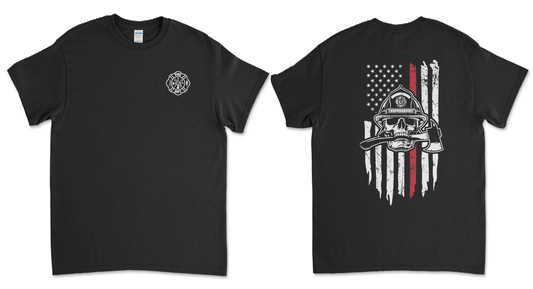 Salem Fire Department - Flag W/ Skull