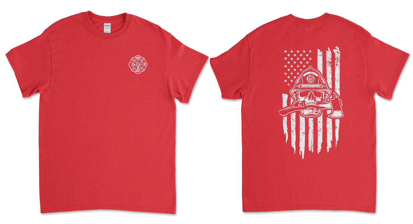 Salem Fire Department - Flag W/ Skull
